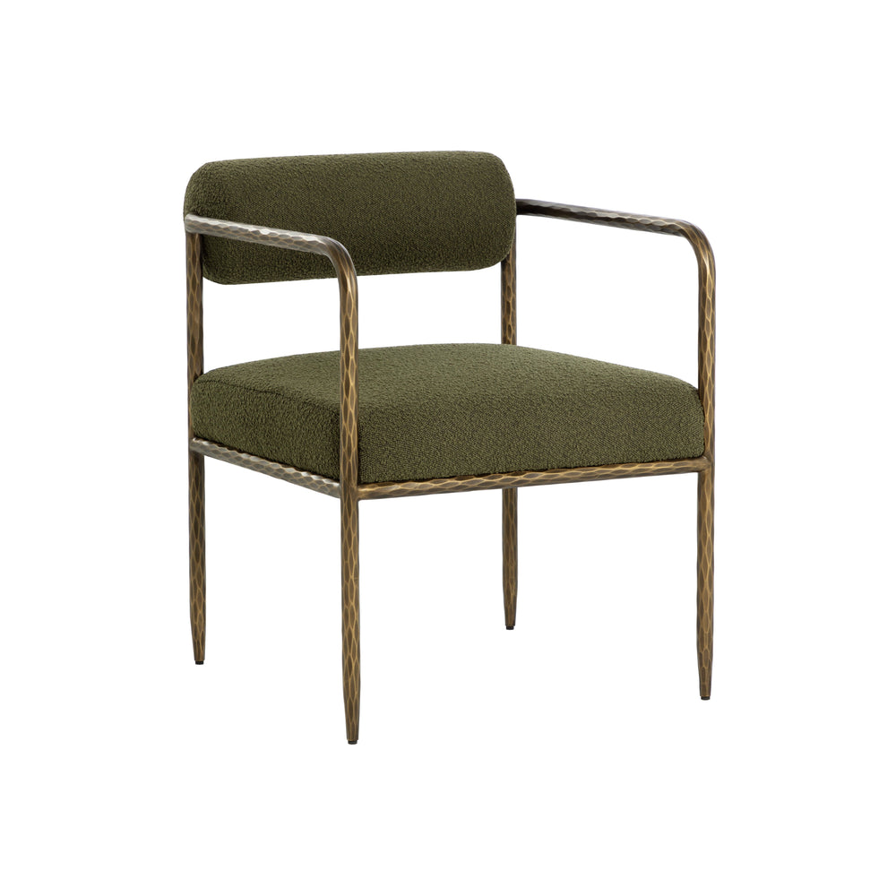 Ajani Dining Armchair - Copenhagen Olive