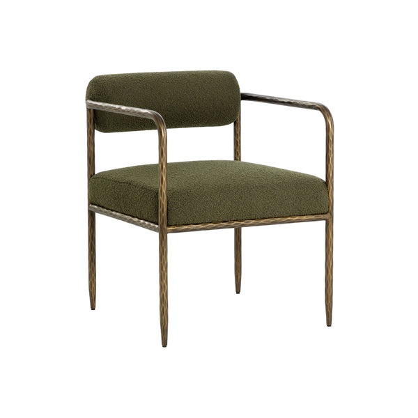 Ajani Dining Armchair - Copenhagen Olive