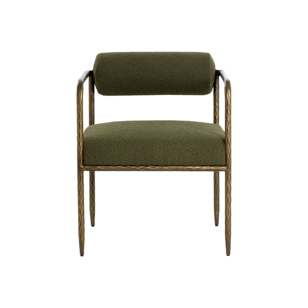 Ajani Dining Armchair - Copenhagen Olive