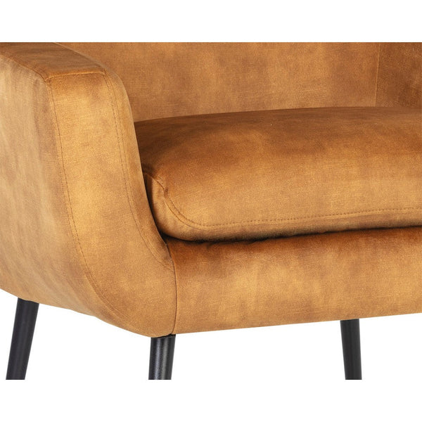 Aletta Lounge Chair - Nono Tapenade Gold