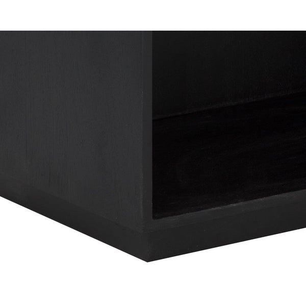 Algarve Nightstand - Black / Champagne Gold