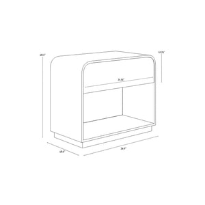 Algarve Nightstand - Grey