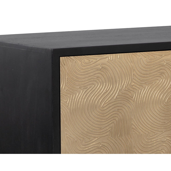 Algarve Sideboard - Black / Champagne Gold