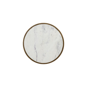 Alicent End Table - White Marble