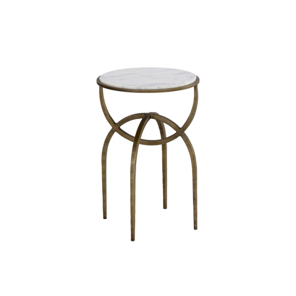 Alicent End Table - White Marble