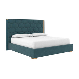Alisha Bed King - Meg Dusty Teal