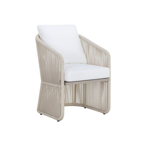 Allariz Dining Armchair - Greige - Stinson White