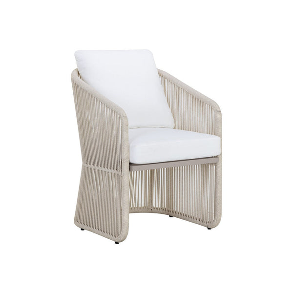 Allariz Dining Armchair - Greige - Stinson White