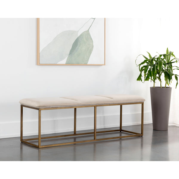 Alley Bench - Burnished Brass - Piccolo Prosecco