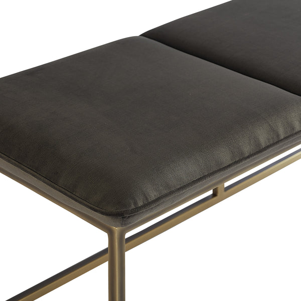 Alley Bench - Rustic Bronze - Piccolo Pebble