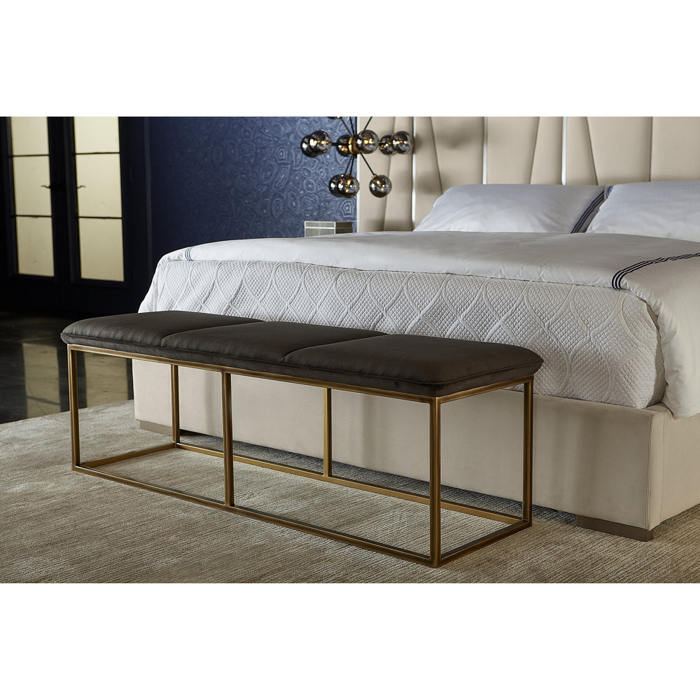 Alley Bench - Rustic Bronze - Piccolo Pebble