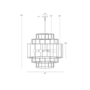 Alyssa Chandelier - Black Jute