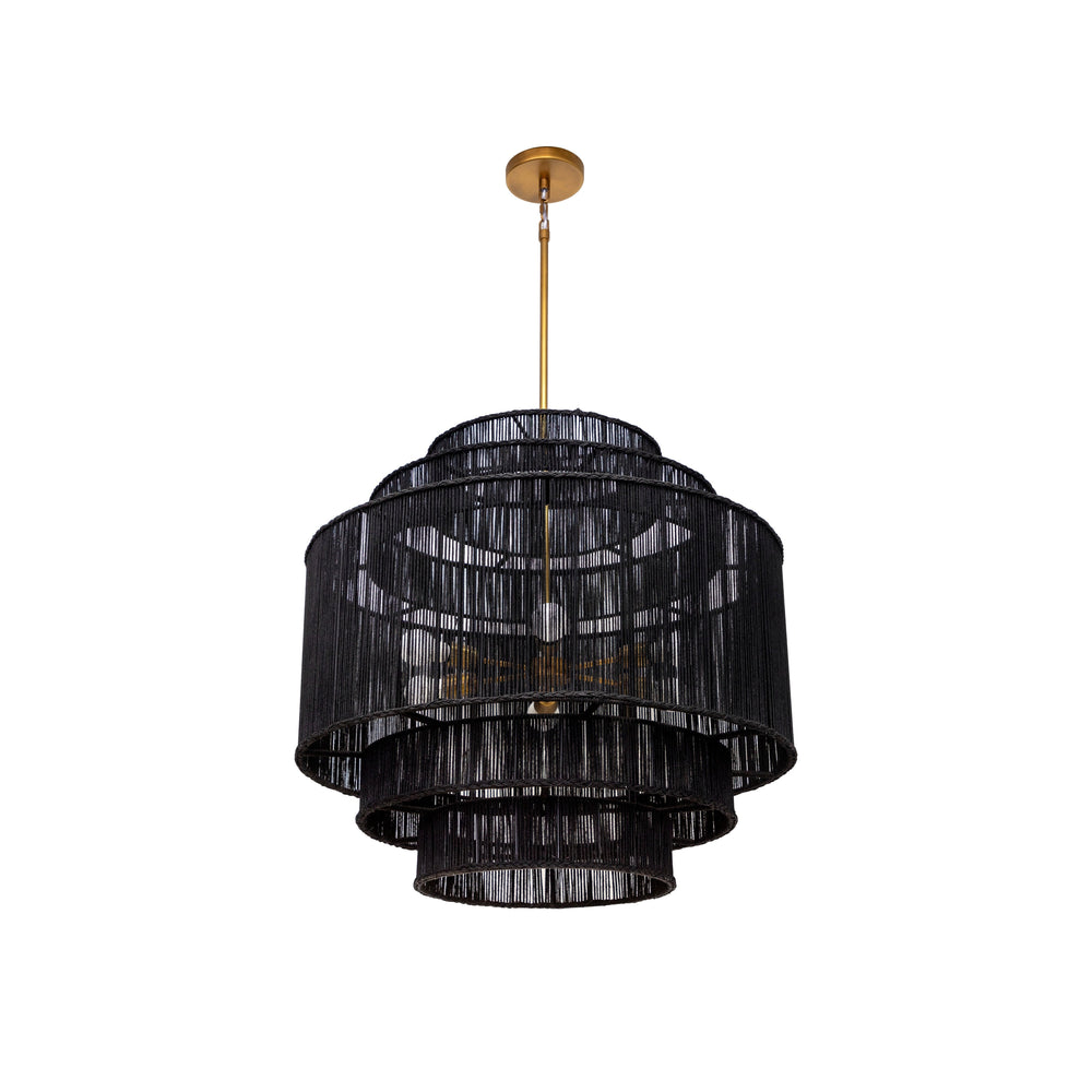 Alyssa Chandelier - Black Jute