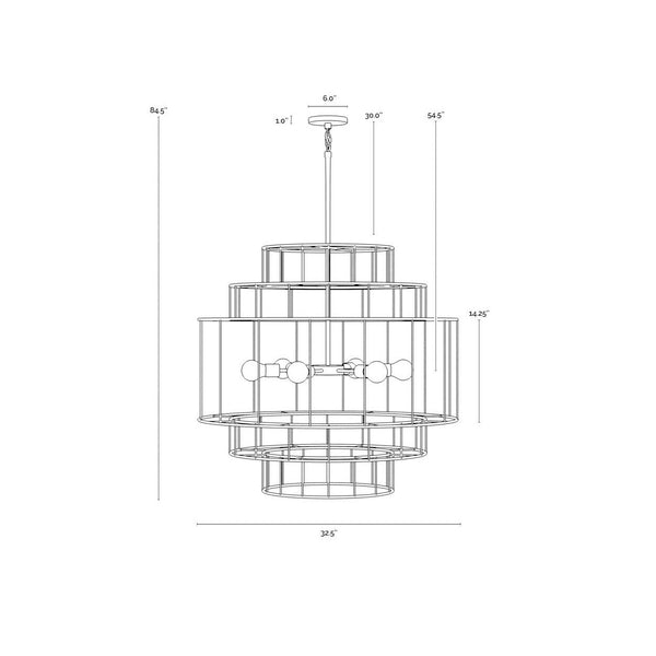 Alyssa Chandelier - Natural Jute