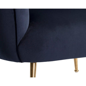 Amara Lounge Chair - Abbington Navy