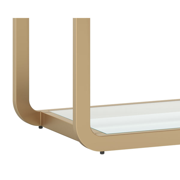 Ambretta Bookcase Small - Gold / Clear