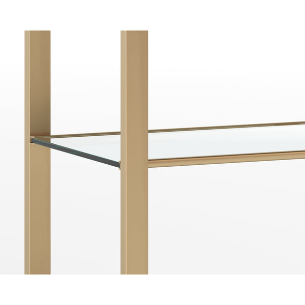 Ambretta Bookcase Small - Gold / Clear