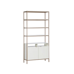 Ambrose Modular Bookcase Large - Champagne Gold - Cream