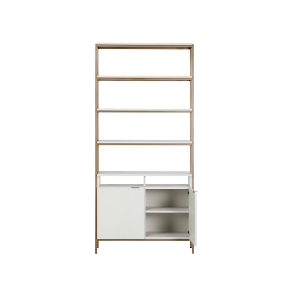 Ambrose Modular Bookcase Large - Champagne Gold - Cream