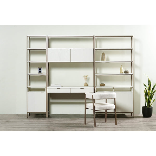 Ambrose Modular Bookcase Large - Champagne Gold - Cream