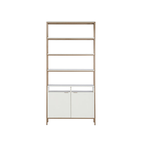 Ambrose Modular Bookcase Large - Champagne Gold - Cream