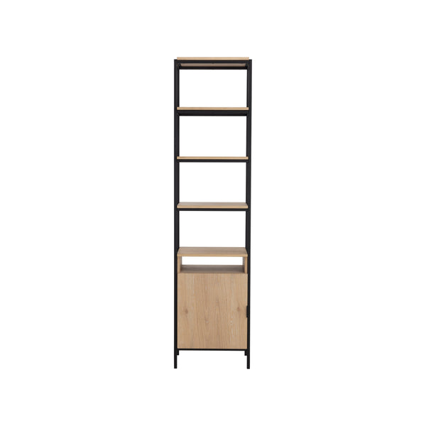 Ambrose Modular Bookcase Small - Rustic Oak - Black