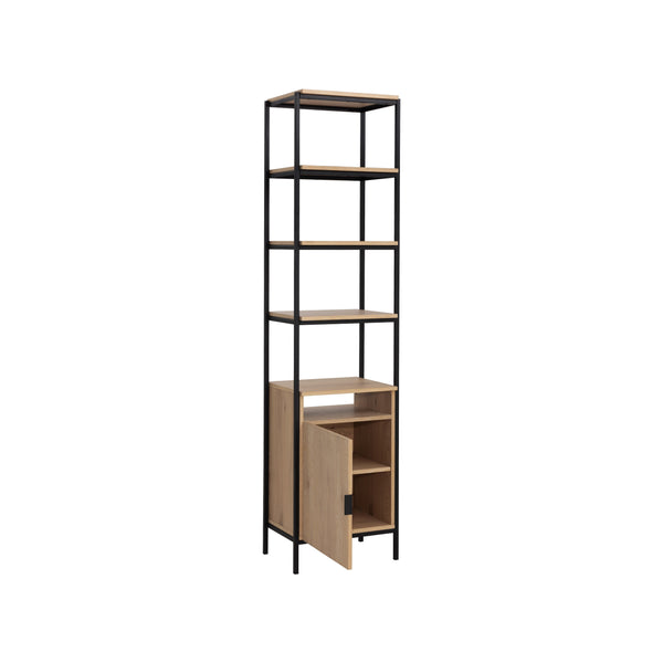 Ambrose Modular Bookcase Small - Rustic Oak - Black