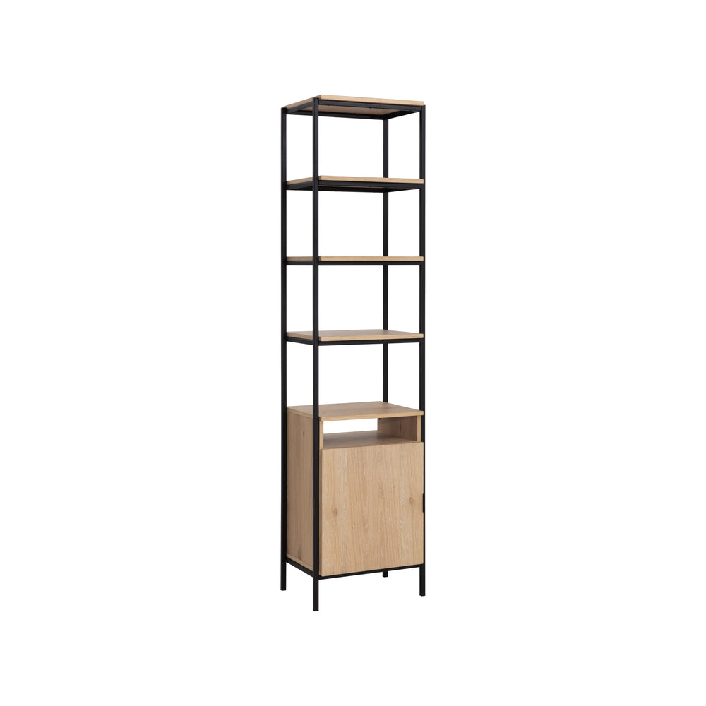 Ambrose Modular Bookcase Small - Rustic Oak - Black