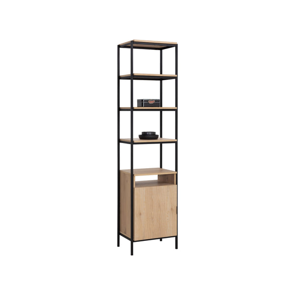 Ambrose Modular Bookcase Small - Rustic Oak - Black