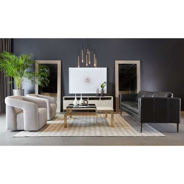 Ambrose Modular Storage Cabinet - Champagne Gold - Cream