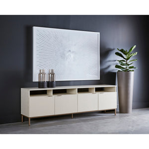 Ambrose Modular Storage Cabinet - Champagne Gold - Cream