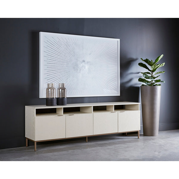 Ambrose Modular Storage Cabinet - Champagne Gold - Cream