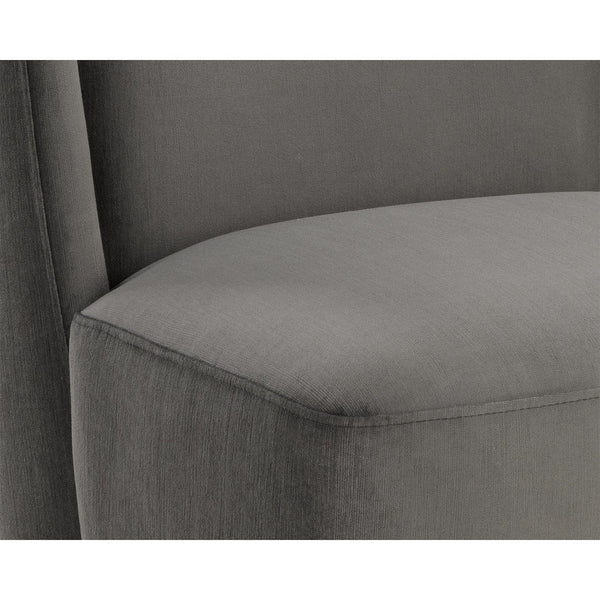 Amita Wheeled Dining Chair - Piccolo Pebble