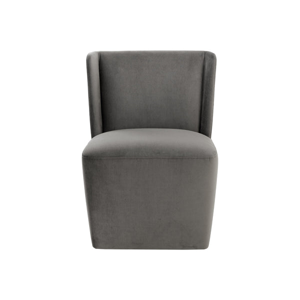 Amita Wheeled Dining Chair - Piccolo Pebble