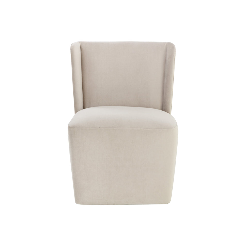 Amita Wheeled Dining Chair - Piccolo Prosecco