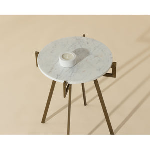 Anak End Table - White