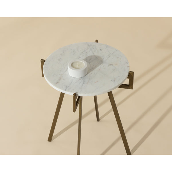 Anak End Table - White