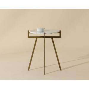 Anak End Table - White