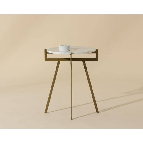 Anak End Table - White