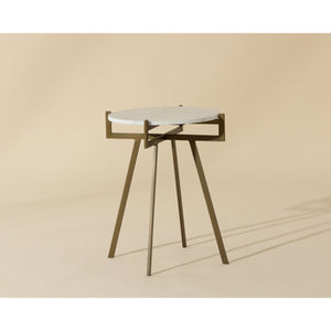 Anak End Table - White