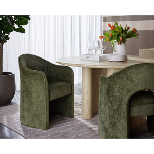 Anaya Dining Armchair - Bergen Olive