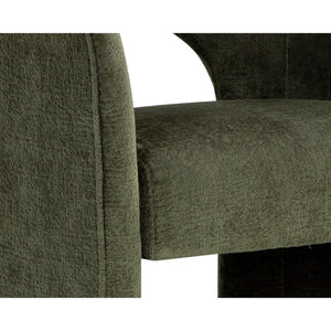 Anaya Dining Armchair - Bergen Olive