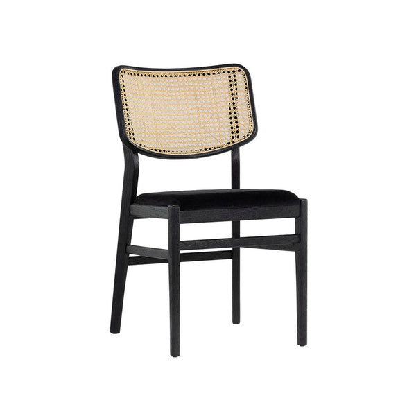 Annex Dining Chair - Abbington Black / Natural