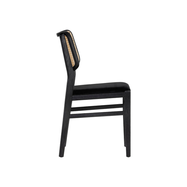 Annex Dining Chair - Abbington Black / Natural