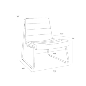 Anton Lounge Chair - Bravo Cognac