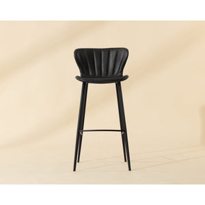 Arabella Barstool - Bravo Portabella / Polo Club Kohl Grey