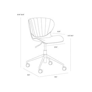 Arabella Office Chair - Bravo Cognac