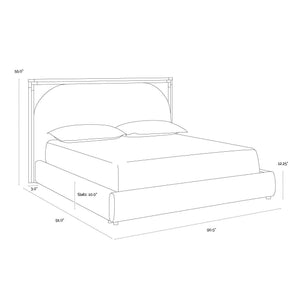 Arcelia Bed - Rhea Light Barley