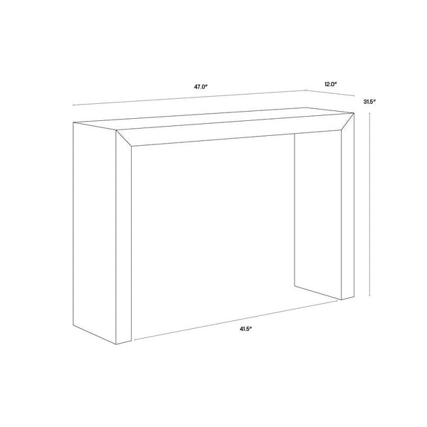 Arch Console Table High Gloss White