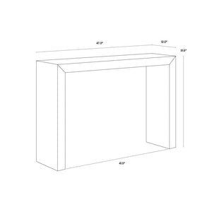 Arch Console Table - Mahogany